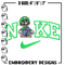 Nike mario green embroidery design, Mario embroidery, Nike design, Embroidery shirt, Embroidery file, Digital download.jpg