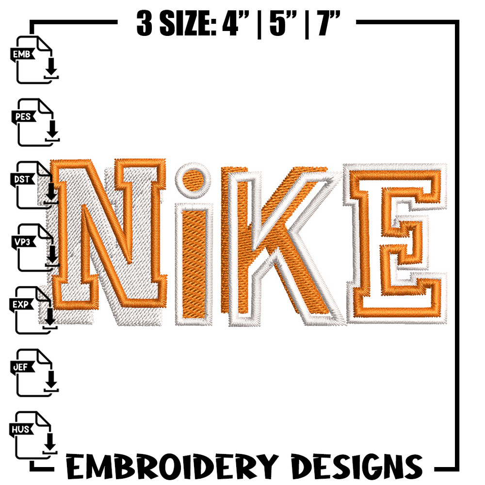 Nike orange logo embroidery design, Nike embroidery, Nike design, Embroidery shirt, Embroidery file,Digital download.jpg