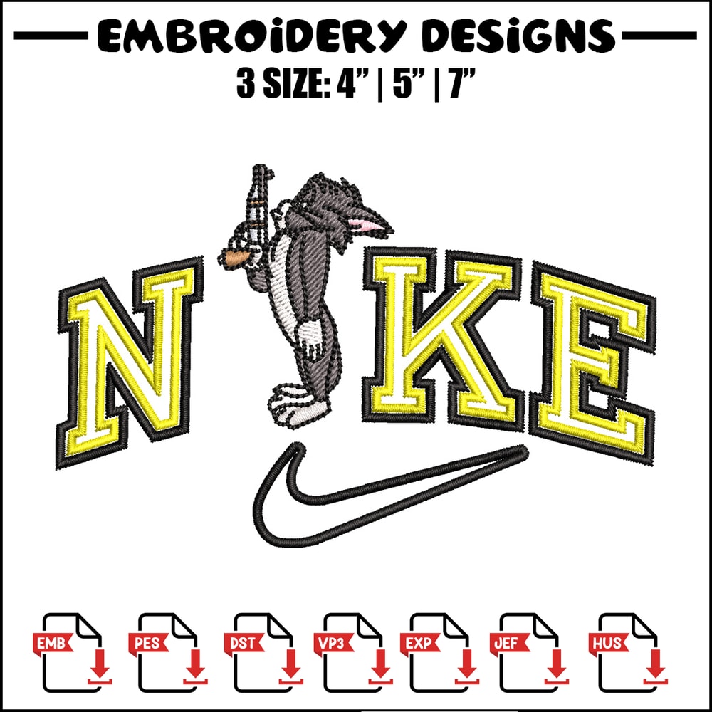 Nike tom gun embroidery design, Tom and jerry embroidery, Nike design,Embroidery file,Embroidery shirt,Digital download.jpg