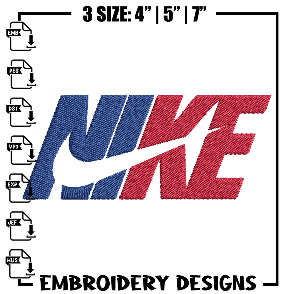 Nike red blue design Embroidery Design, Brand Embroidery, Nike Embroidery, Embroidery File, Logo shirt, Digital download.jpg