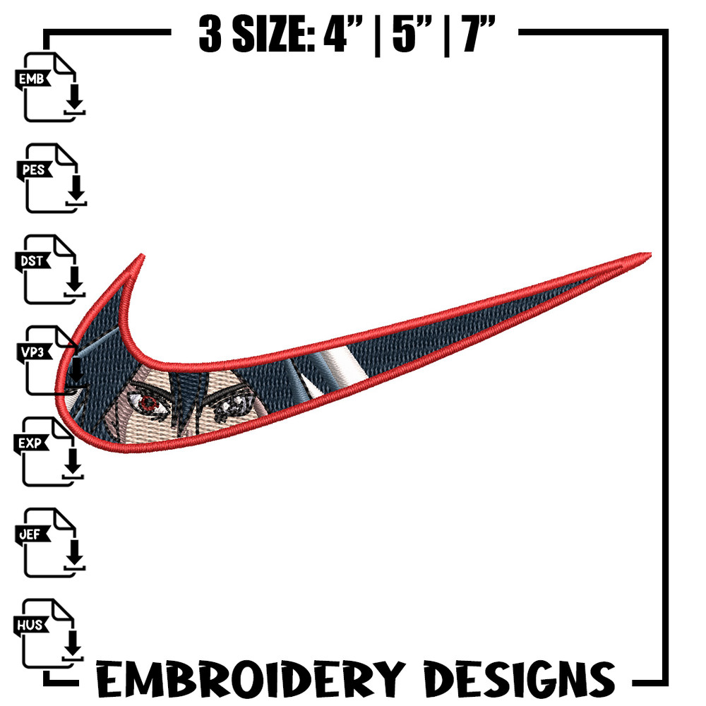 Nike sasuke eyes embroidery design, Naruto embroidery, Nike design, Embroidery shirt, Embroidery file, Digital download.jpg