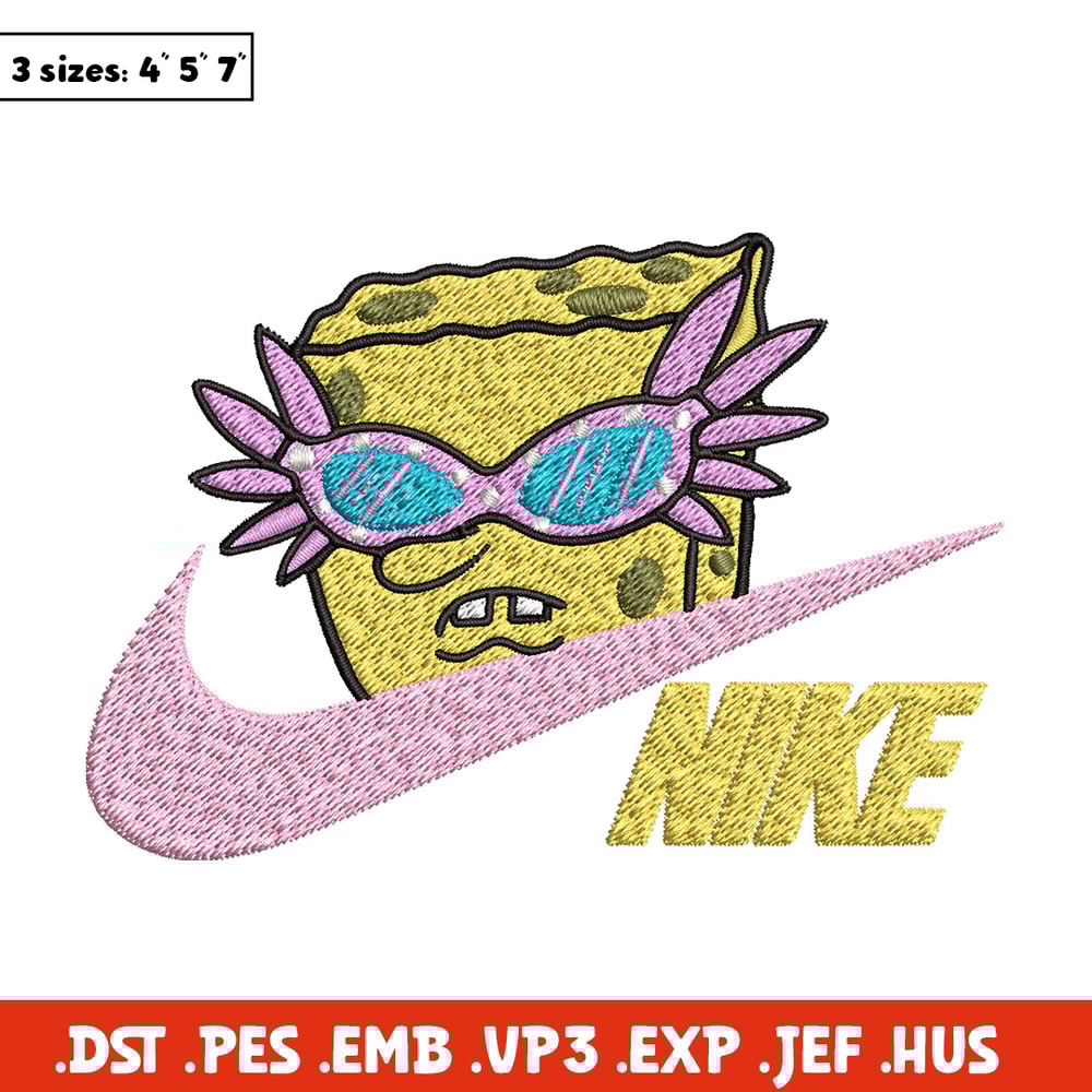 Nike spongebob Embroidery Design, Nike Embroidery, Brand Embroidery, Embroidery File, Logo shirt, Digital download.jpg
