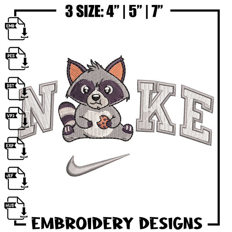 Nike squirrel embroidery design, Squirrel embroidery, Nike design, Embroidery shirt, Embroidery file, Digital download.jpg