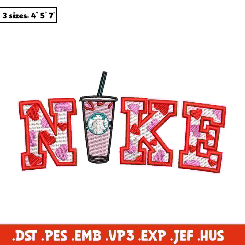 Nike starbuck embroidery design, Starbuck embroidery, Nike design, Embroidery shirt, Embroidery file,Digital download.jpg