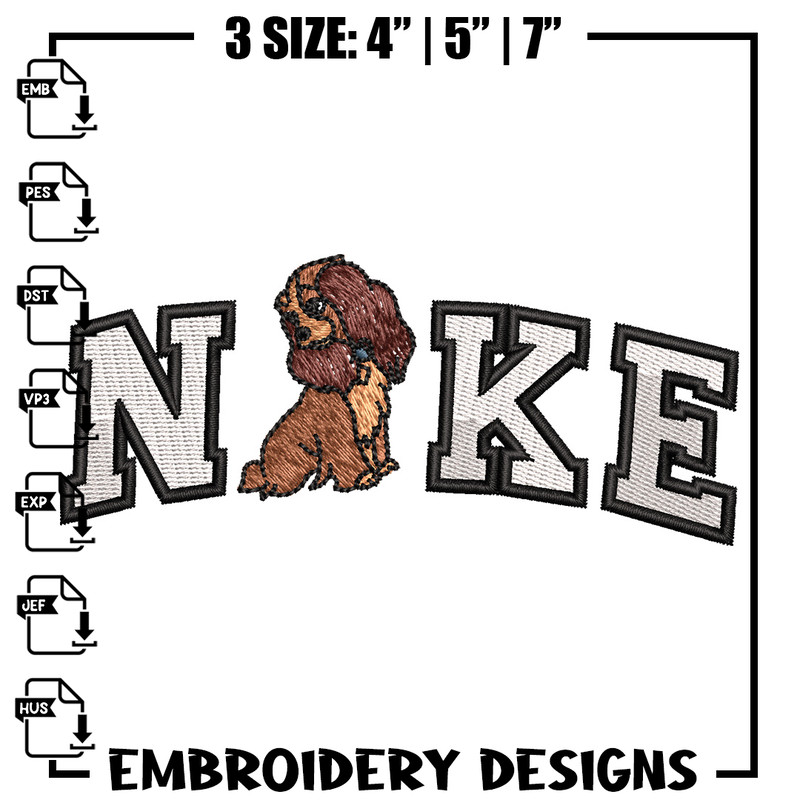Nike x cute dog embroidery design, Dog embroidery, Nike design, Embroidery shirt, Embroidery file, Digital download.jpg