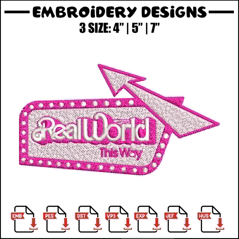 Realworld this way Embroidery design, Logo Embroidery, logo design, Embroidery File, logo shirt, Digital download..jpg