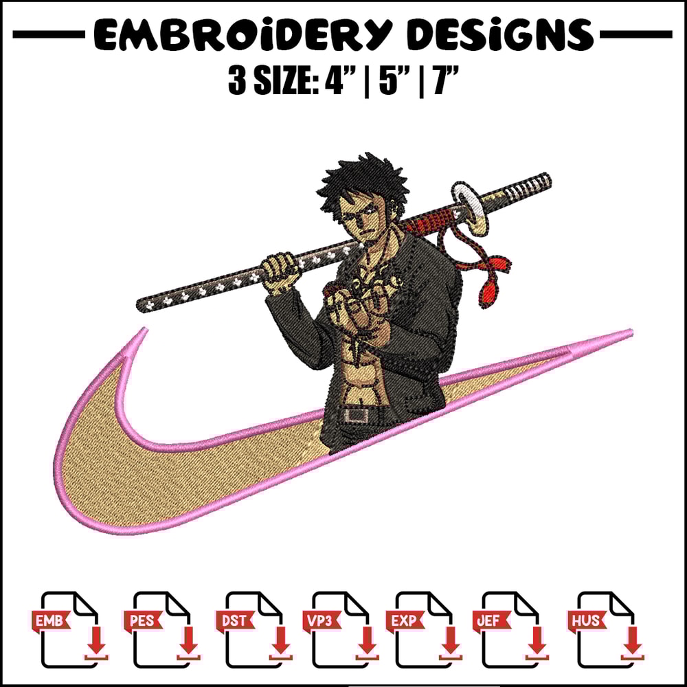 Trafalgar d. Water Law Nike embroidery design, One Piece embroidery, Nike design, anime design, Digital download.jpg