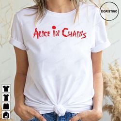red text alice in chains doristino trending style