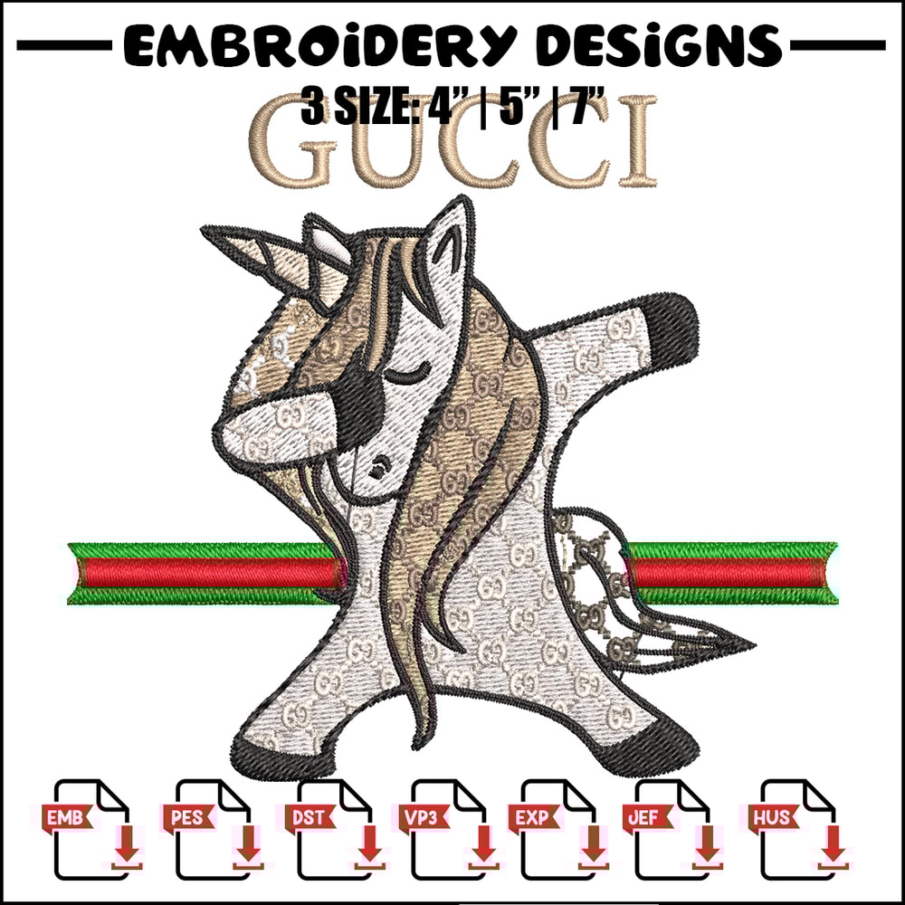 Unicorn gucci Embroidery Design, Gucci Embroidery, Embroidery File, Logo shirt, Sport Embroidery, Digital download..jpg
