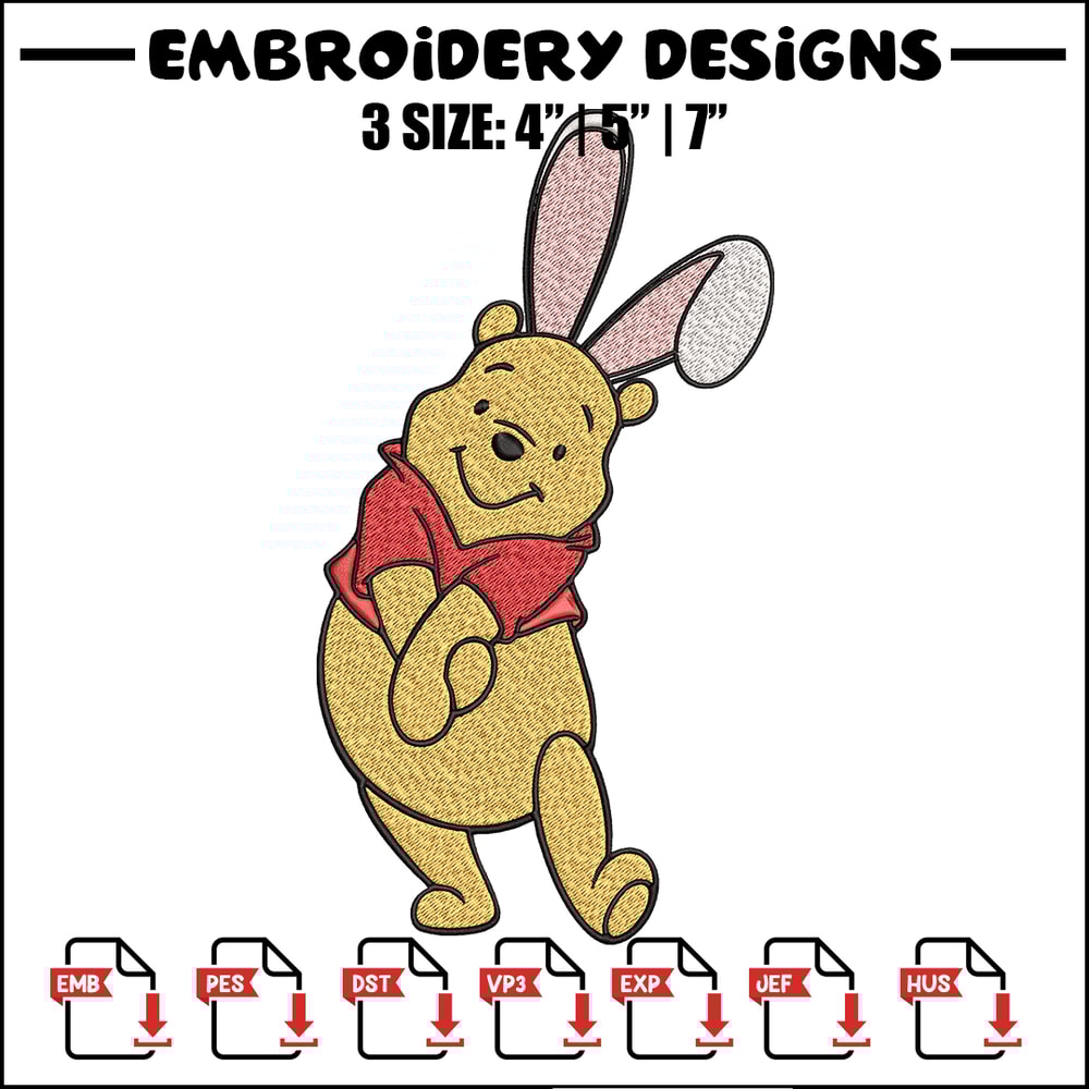 Winnie The Pooh Embroidery design, Winnie The Pooh Embroidery, Embroidery File, cartoon design, Digital download..jpg
