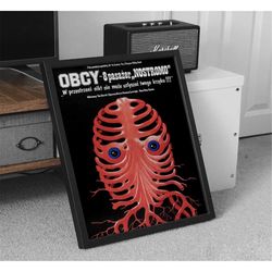 polish alien movie poster, 1979 ridley scott's iconic