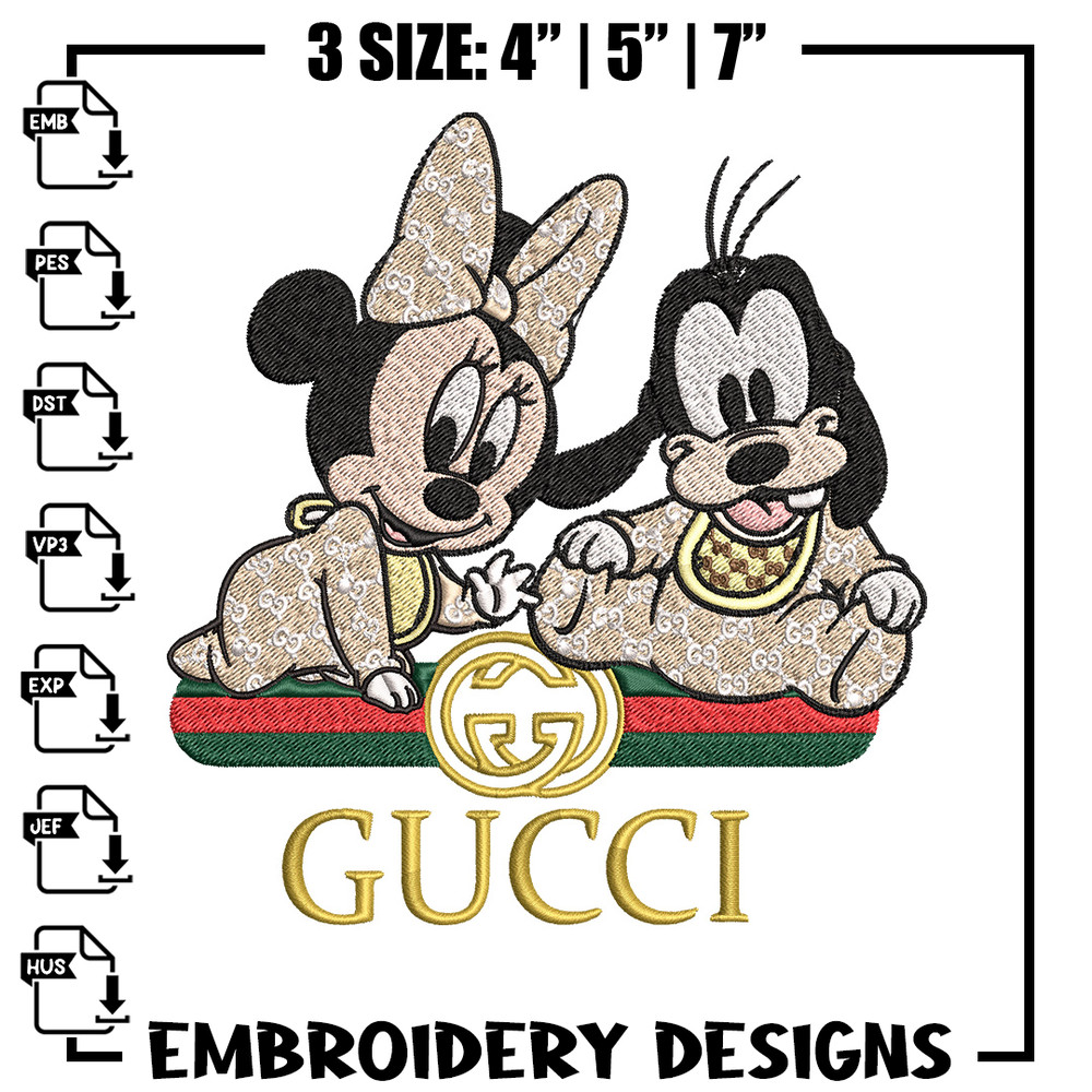 Minnie goofy baby Embroidery Design, Gucci Embroidery, Embroidery File, Logo shirt, Sport Embroidery, Digital download..jpg