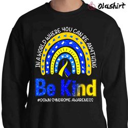 new down syndrome awareness in october we wear blue and yellow - olashirt