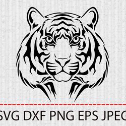 tiger svg tiger png tiger cricut tiger design template stencil vinyl decal tiger tshirt tranfer iron on