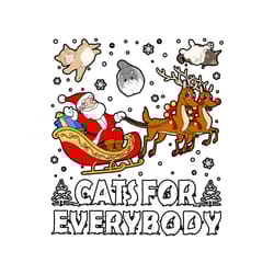 funny cats for everybody christmas reindeer svg download