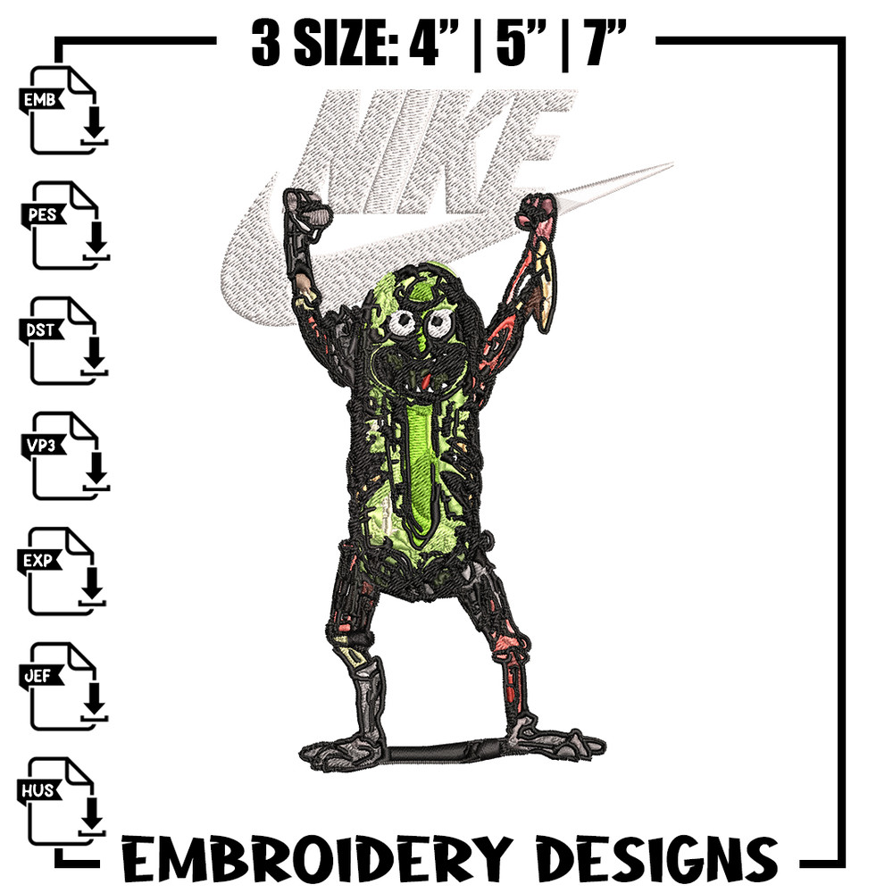 Monster Nike Embroidery design, Monster Embroidery, Nike design, Embroidery file, cartoon shirt, Instant download..jpg