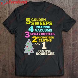 1 festive squeegee funny christmas cleaning lady gift shirt, christmas shirts mens wear love, share beauty