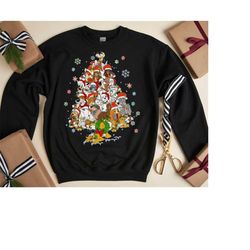 Disney Dogs Christmas, Dog Holiday Shirt, Christmas Tree Sweatshirt, Gift For Dog Lover, Dog Mom/Dad Shirt, Merry Woofma