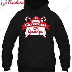 1st christmas as a grandpa t-shirt, funny christmas shirts  wear love, share beauty