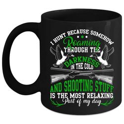i hunt coffee mug, funny turkey hunting coffee cup