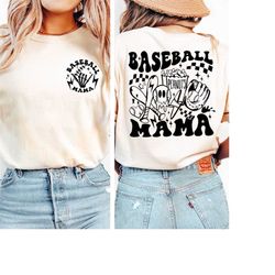 comfort colors baseball mama shirt, retro baseball vibes game day baseball shirt, aesthetic baseball life shirt, basebal