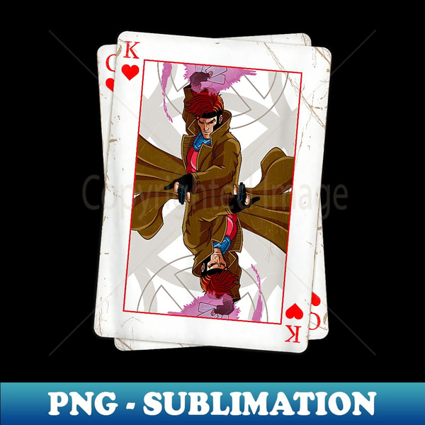 Gambit Card Design Marvel X-Men Gambit Playing Cards 90s - Retro PNG Sublimatio | Inspire ...