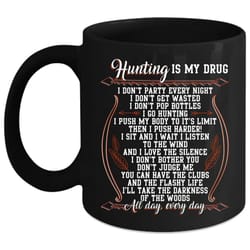 i love hunting coffee mug, cool gift for hunter coffee cup