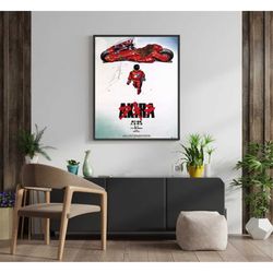 akira japanese movie poster, 1988 groundbreaking anime cyberpunk