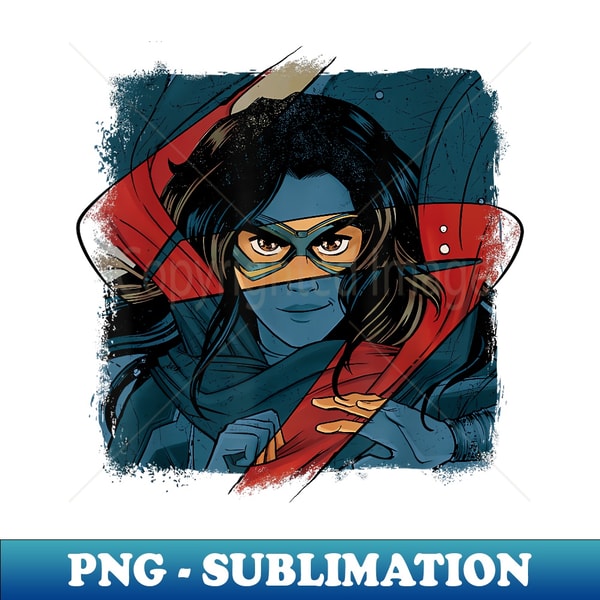 Marvel Studios Ms. Marvel Logo Action - Retro PNG Sublimatio | Inspire ...