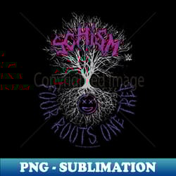 wwe wrestlemania schism four roots one tree goth emblem logo - png transparent sublimation file - create with confidence