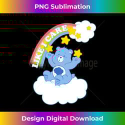 care bears grumpy bear like i care sassy rainbow portrait long sleeve - sleek sublimation png download - spark your artistic genius