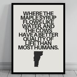 hilarious vermont meme vermont canvas minimalist state slogan vermont silhouette modern travel keep calm state wall deco