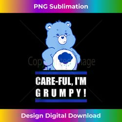 care bears grumpy bear care-ful i'm grumpy collegiate text tank to - urban sublimation png design - channel your creative rebel