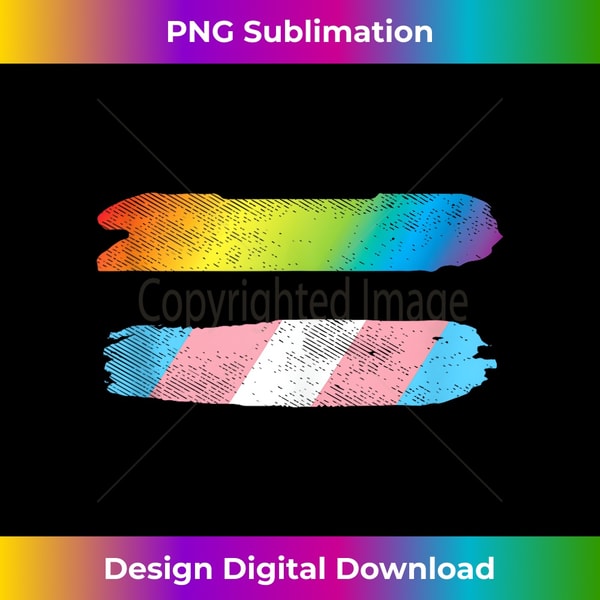 Rainbow LGBT Transgender Equal Sign Trans Rights Pride Flag - Inspire ...