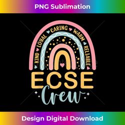 Early Childhood Special Education SPED Rainbow ECSE Cr - Chic Sublimation Digital Download - Channel Your Creative Rebel