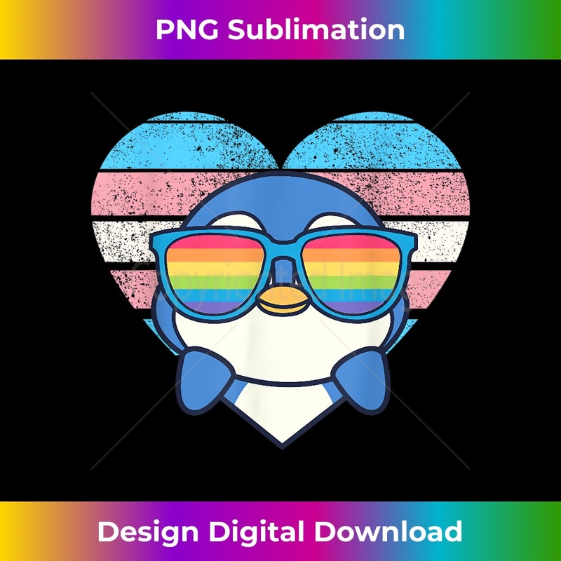 YW-20231118-309_Cute Penguin Pride Trans Flag Rainbow Sunglasses LGBTQ 1.jpg
