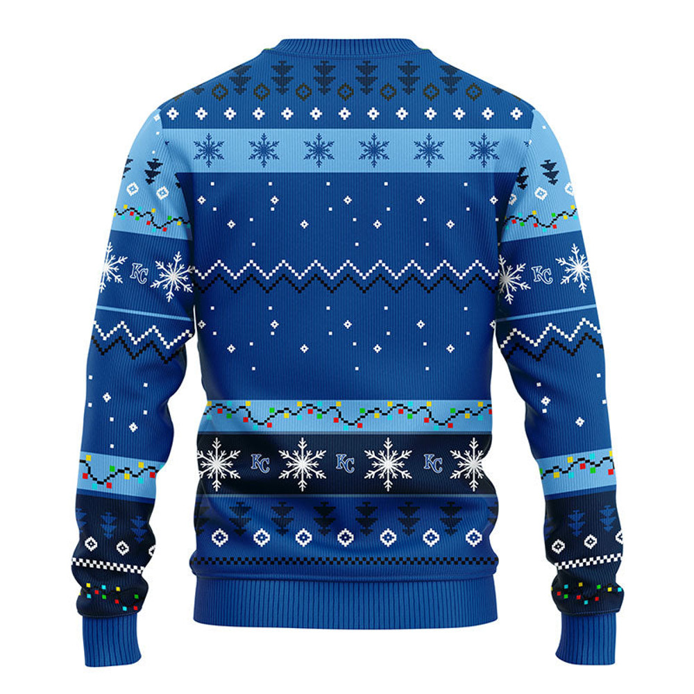 MLB Kansas City Royals Dabbing Santa Claus Ugly Hoodie 3D Zip Hoodie 3D Ugly Christmas Sweater 3D Fleece Hoodie