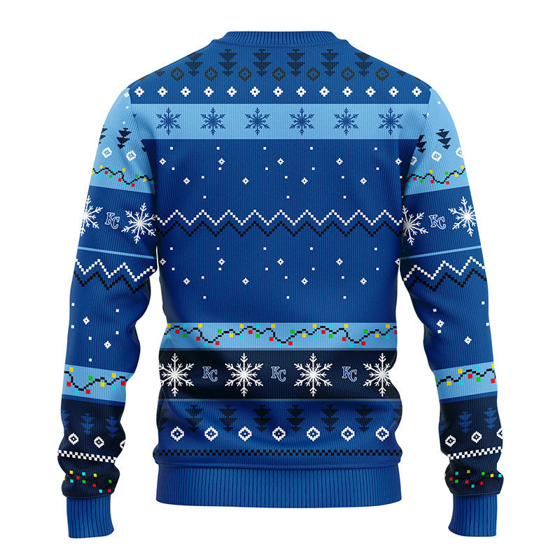 MLB Kansas City Royals Dabbing Santa Claus Ugly Hoodie 3D Zip Hoodie 3D Ugly Christmas Sweater 3D Fleece Hoodie