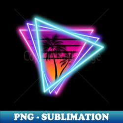 neon palm trees - digital sublimation download file - instantly transform your sublimation projects