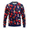 MLB Boston Red Sox Santa Claus Snowman Ugly Hoodie 3D Zip Hoodie 3D Ugly Christmas Sweater 3D Fleece Hoodie
