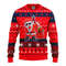 MLB Los Angeles Angels Dabbing Santa Claus Ugly Hoodie 3D Zip Hoodie 3D Ugly Christmas Sweater 3D Fleece Hoodie