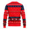 MLB Los Angeles Angels Dabbing Santa Claus Ugly Hoodie 3D Zip Hoodie 3D Ugly Christmas Sweater 3D Fleece Hoodie