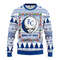 MLB Los Angeles Dodgers Dabbing Santa Claus Ugly Hoodie 3D Zip Hoodie 3D Ugly Christmas Sweater 3D Fleece Hoodie
