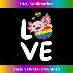 Rainbow Flag Pride Month Lgbtq Rainbow Love Axolotl - Innovative PNG Sublimation Design - Tailor-Made for Sublimation Craftsmanship