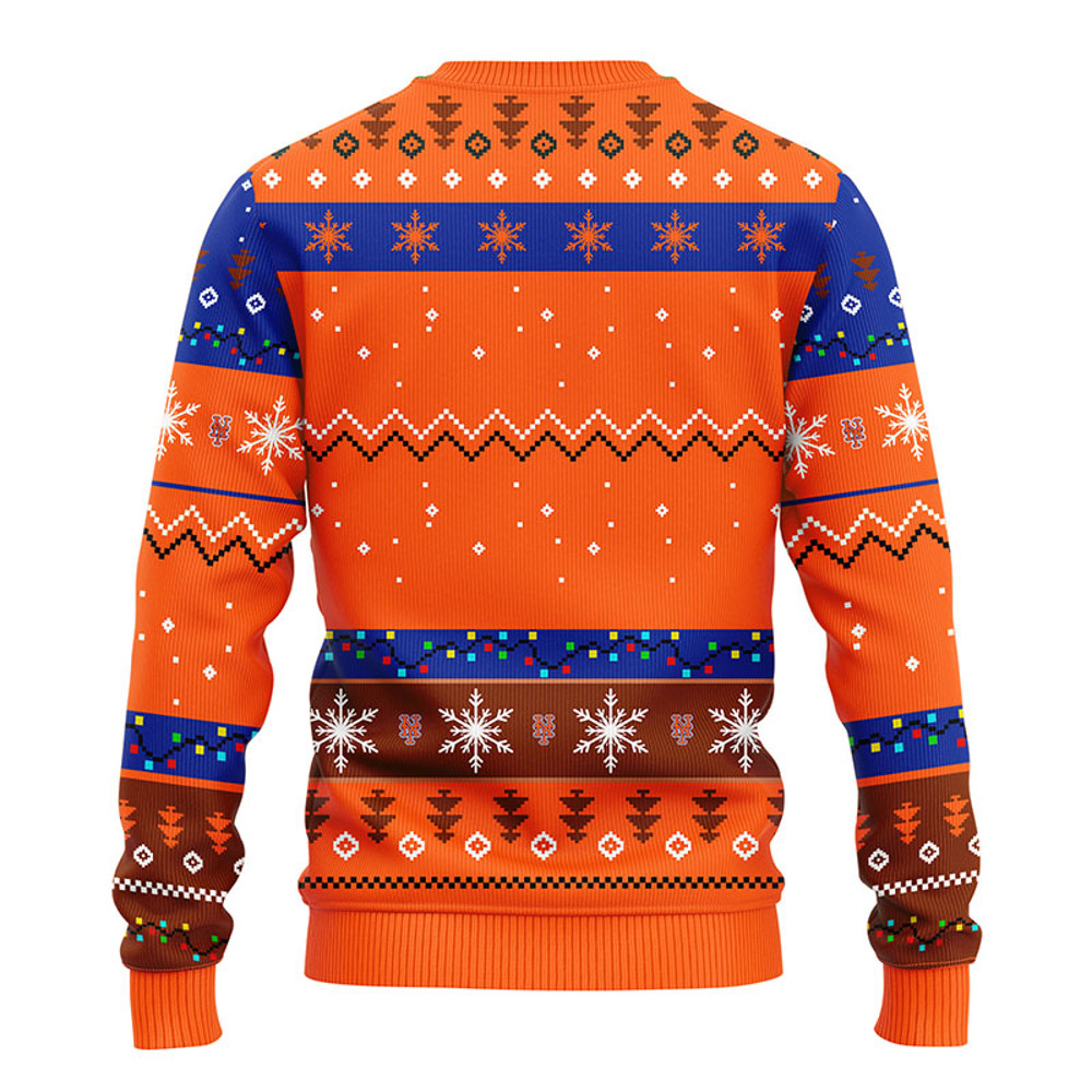 MLB New York Mets Dabbing Santa Claus Ugly Hoodie 3D Zip Hoodie 3D Ugly Christmas Sweater 3D Fleece Hoodie