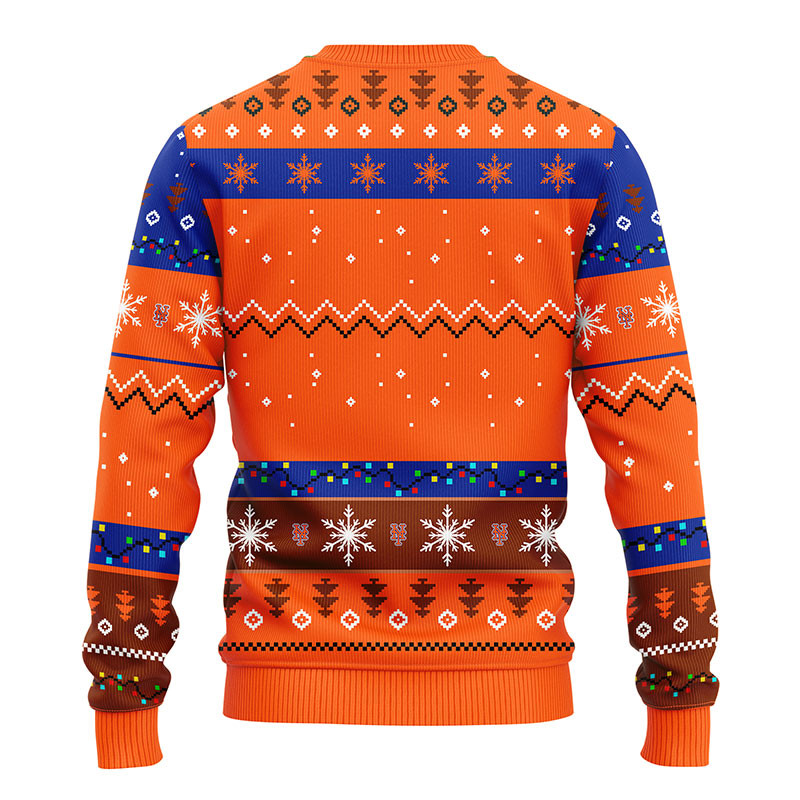MLB New York Mets Dabbing Santa Claus Ugly Hoodie 3D Zip Hoodie 3D Ugly Christmas Sweater 3D Fleece Hoodie