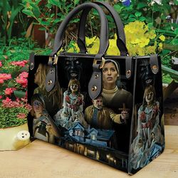 annabelle  leather handbag, annabelle  handbag  wallet, horror movie characters bag