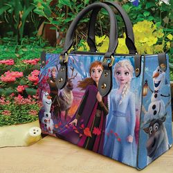 elsa leather bag, elsa handbag, frozen handbag