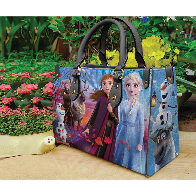 Elsa Leather Bag, Elsa Handbag, Frozen Handbag, Frozen Women Handbag, Disney Elsa Shoulder Handbag, Disney Frozen Shoulder Handbag.jpg