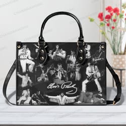 personalized elvis presley leather bag hand bag, elvis presley woman handbag, elvis presley lovers handbag